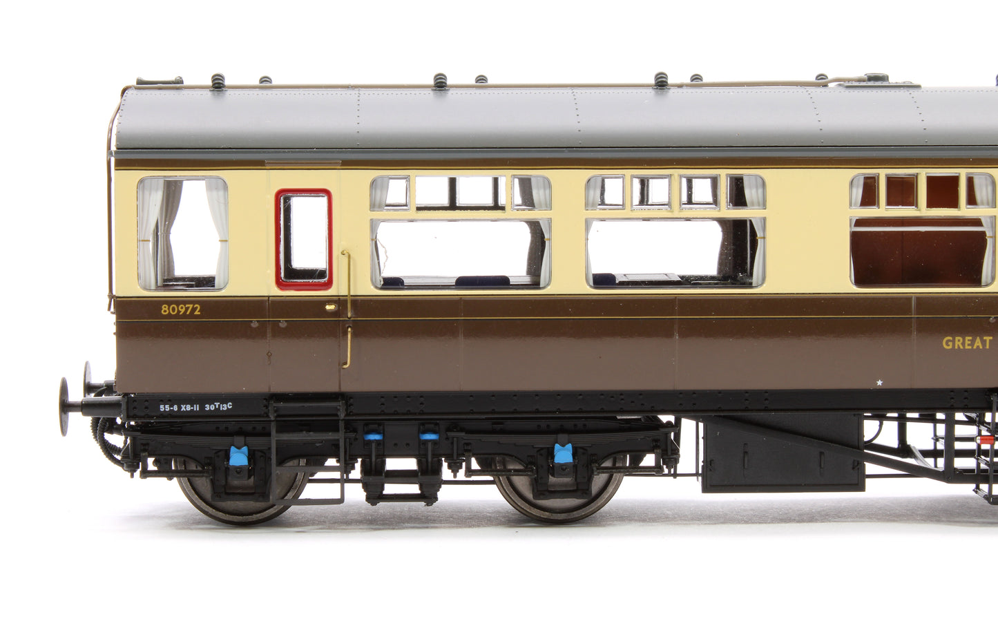 Black Label GWR Great Western Q13 Inspection Saloon, GWR Chocolate & Cream (Twin Cities) 80972