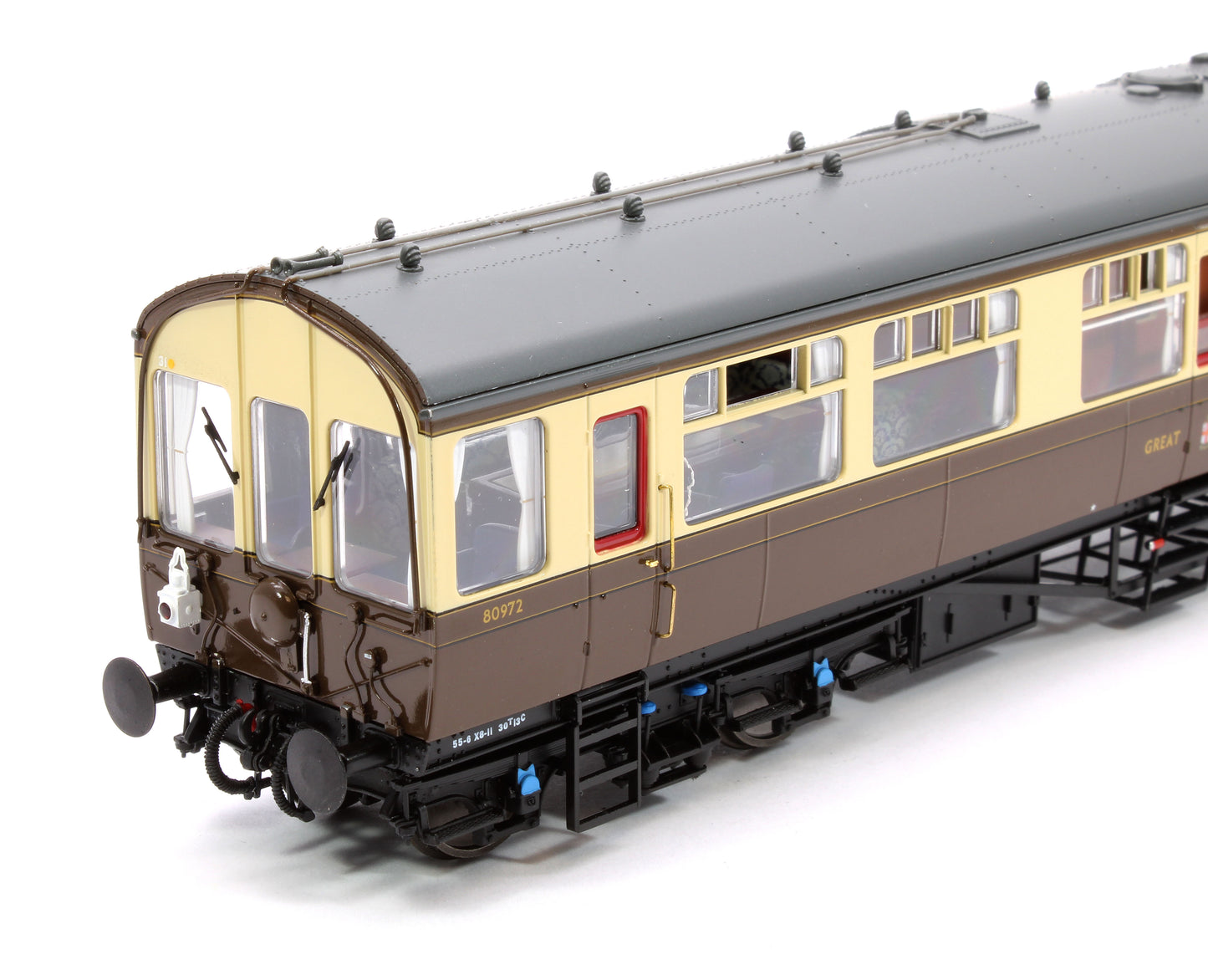 Black Label GWR Great Western Q13 Inspection Saloon, GWR Chocolate & Cream (Twin Cities) 80972