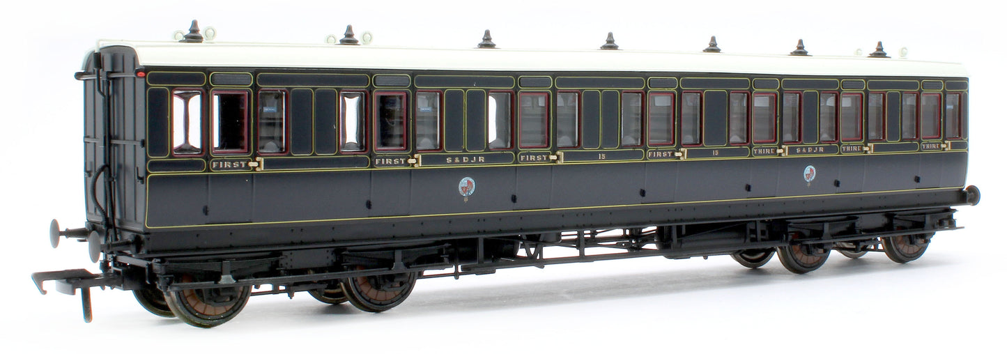 978025 48' SDJR ‘Evolution’ Bogie Coach Non-Corridor Carriage No.85, No.71 & No.15 3-Pack