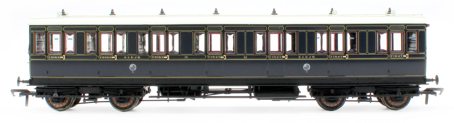 978025 48' SDJR ‘Evolution’ Bogie Coach Non-Corridor Carriage No.85, No.71 & No.15 3-Pack