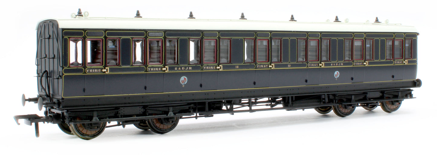 978025 48' SDJR ‘Evolution’ Bogie Coach Non-Corridor Carriage No.85, No.71 & No.15 3-Pack