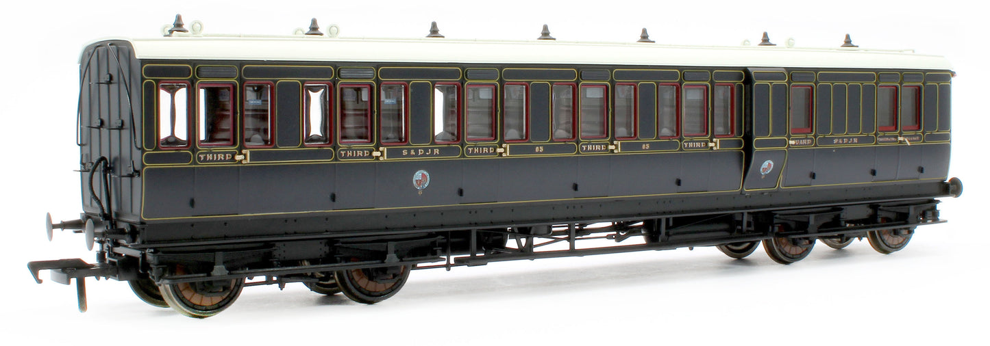 978025 48' SDJR ‘Evolution’ Bogie Coach Non-Corridor Carriage No.85, No.71 & No.15 3-Pack