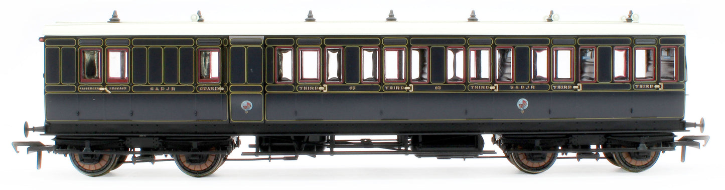 978025 48' SDJR ‘Evolution’ Bogie Coach Non-Corridor Carriage No.85, No.71 & No.15 3-Pack