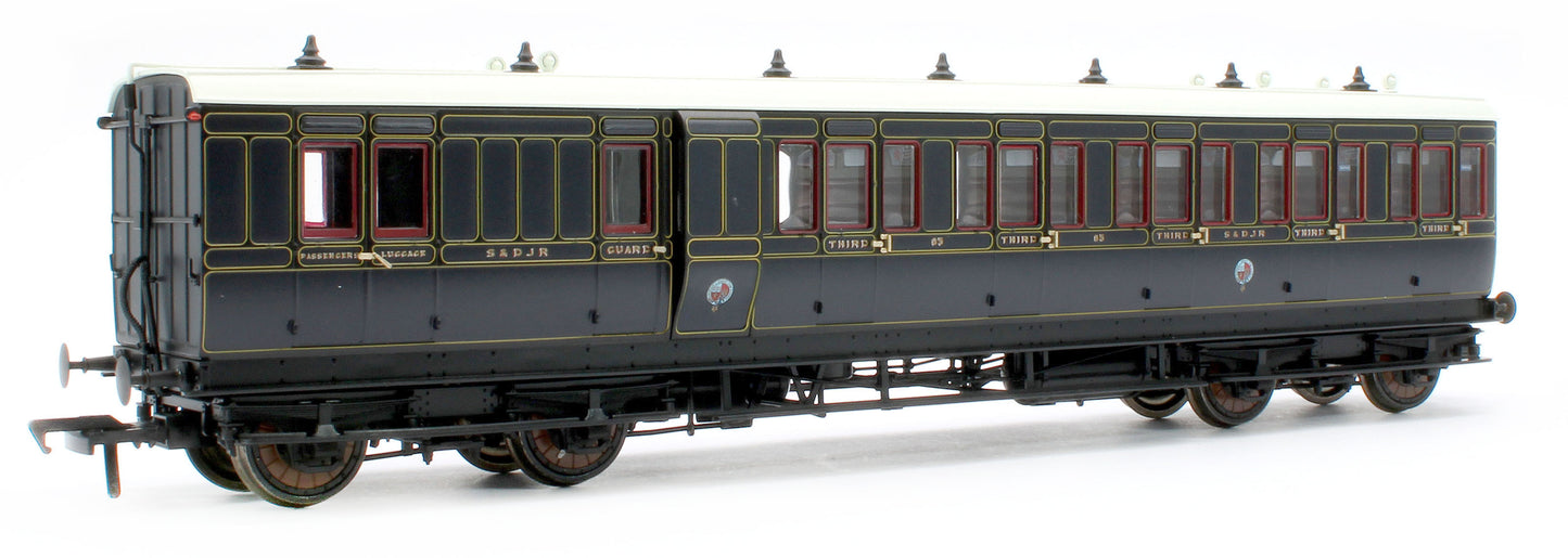 978025 48' SDJR ‘Evolution’ Bogie Coach Non-Corridor Carriage No.85, No.71 & No.15 3-Pack