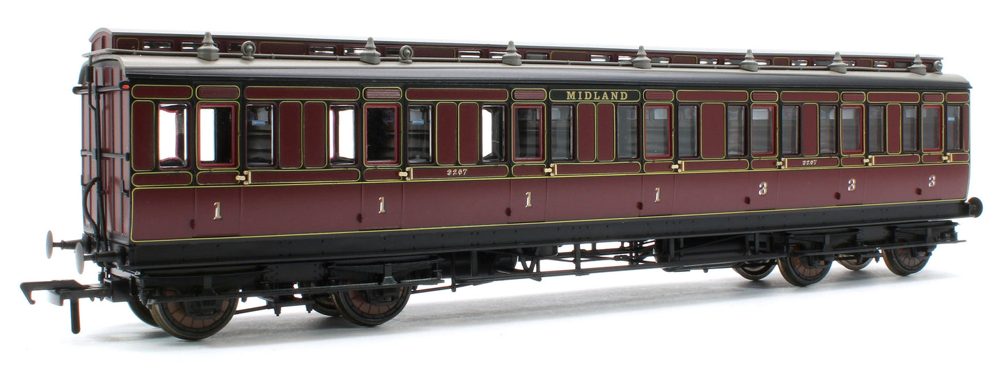 Pre-Owned 978005 48' Midland Railway ‘Evolution’ Bogie Coach Non-Corridor Carriage No.681, No.2441 & No.3207 3-Pack