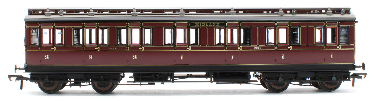 Pre-Owned 978005 48' Midland Railway ‘Evolution’ Bogie Coach Non-Corridor Carriage No.681, No.2441 & No.3207 3-Pack