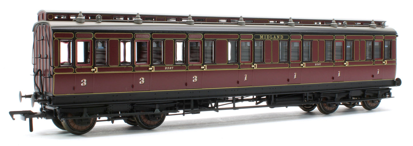 Pre-Owned 978005 48' Midland Railway ‘Evolution’ Bogie Coach Non-Corridor Carriage No.681, No.2441 & No.3207 3-Pack
