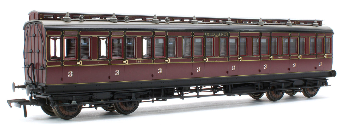 Pre-Owned 978005 48' Midland Railway ‘Evolution’ Bogie Coach Non-Corridor Carriage No.681, No.2441 & No.3207 3-Pack
