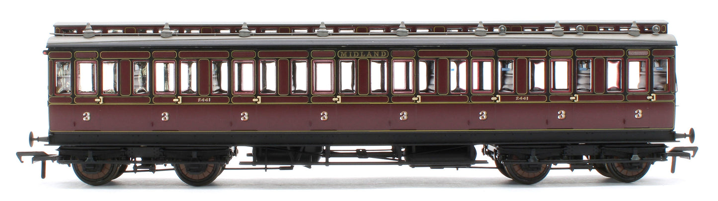 Pre-Owned 978005 48' Midland Railway ‘Evolution’ Bogie Coach Non-Corridor Carriage No.681, No.2441 & No.3207 3-Pack