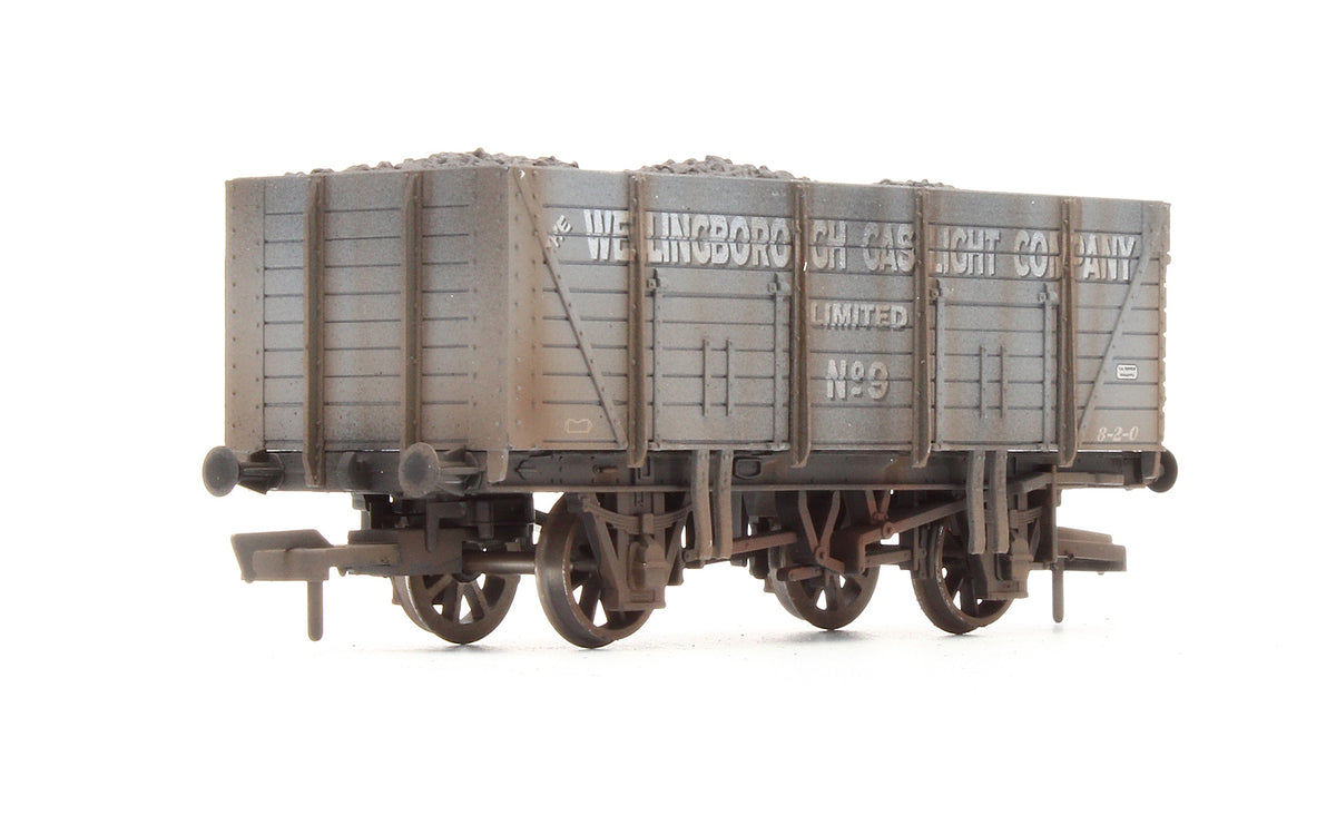 Pre-Owned 9 Plank Wagon 'Wellingborough Gas Light Co' No.9 - Custom Weathered