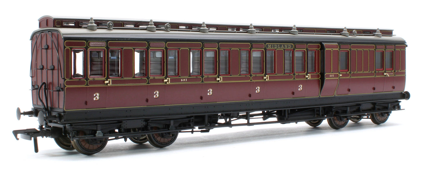 Pre-Owned 978005 48' Midland Railway ‘Evolution’ Bogie Coach Non-Corridor Carriage No.681, No.2441 & No.3207 3-Pack