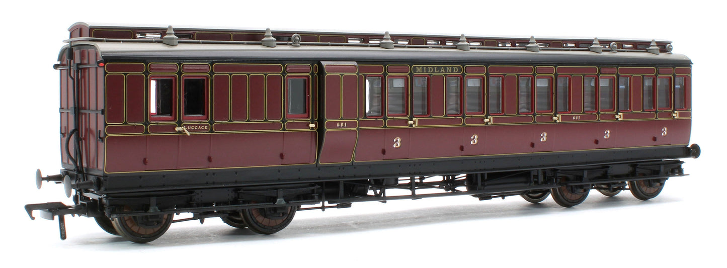 Pre-Owned 978005 48' Midland Railway ‘Evolution’ Bogie Coach Non-Corridor Carriage No.681, No.2441 & No.3207 3-Pack