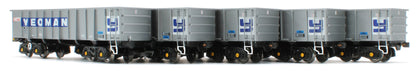 ACC2962 Set of 5 PTA - Foster Yeoman Silver (CAIB) Wagons - Pack 1