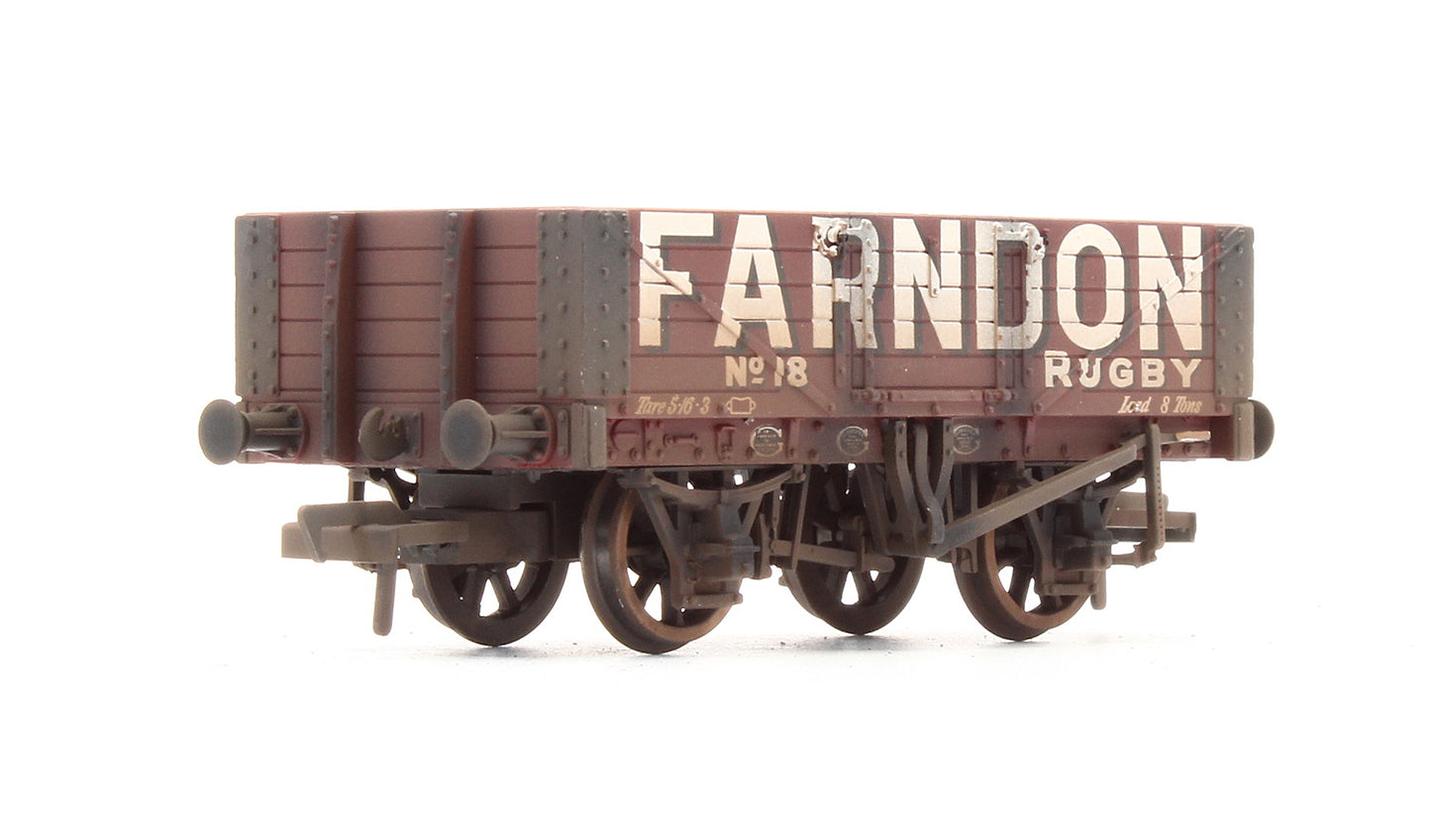 Pre-Owned 5 Plank Wagon 'Farndon' No.18 - Custom Weathered