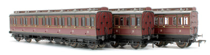 978005 48' Midland Railway ‘Evolution’ Bogie Coach Non-Corridor Carriage No.681, No.2441 & No.3207 3-Pack