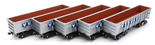 ACC2963 Set of 5 PTA - Foster Yeoman Silver (CAIB) Wagons - Pack 2