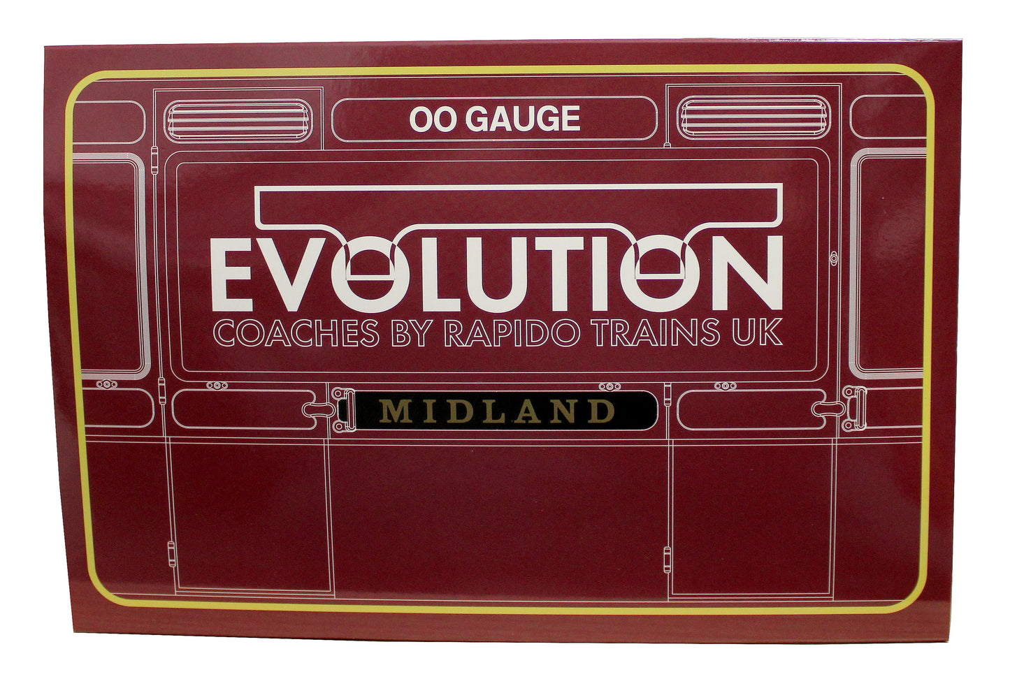 978005 48' Midland Railway ‘Evolution’ Bogie Coach Non-Corridor Carriage No.681, No.2441 & No.3207 3-Pack