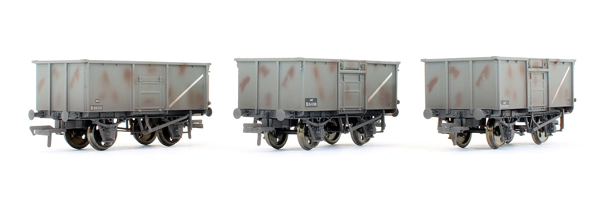 Pre-Owned 37-225z Set Of 3 BR Grey Steel Mineral Wagons (Exclusive Edition) Weathered