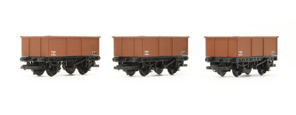 Pre-Owned RailRoad Set Of 3 BR Brown Mineral Wagons