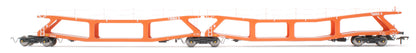 RT-OO-CAR4-403A Quad set Cartic-4 car carrier - Silcock and Collings orange (set A)