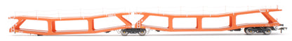 RT-OO-CAR4-403A Quad set Cartic-4 car carrier - Silcock and Collings orange (set A)