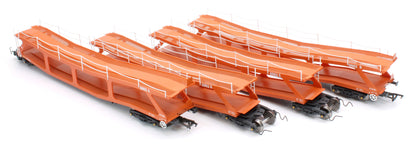 RT-OO-CAR4-403A Quad set Cartic-4 car carrier - Silcock and Collings orange (set A)