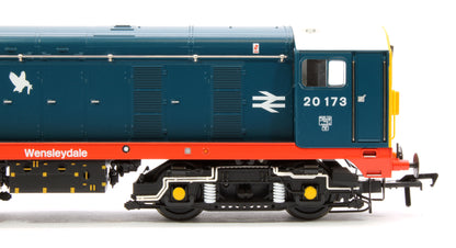 Class 20/0 Headcode Box 20173 'Wensleydale' BR Blue (Red Solebar) Diesel Locomotive - DCC Sound