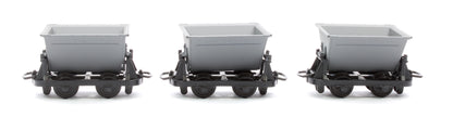 Pack of 3 Hudson "Rugga" V-Skip Wagons - Grey