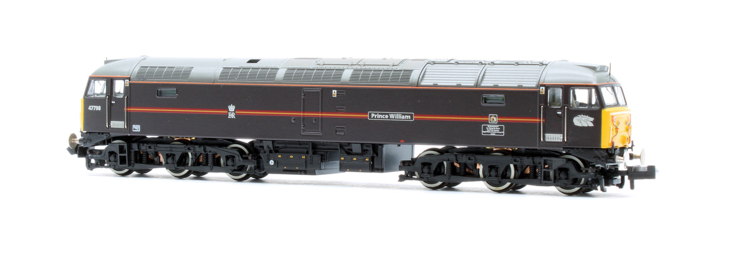 372-262NRMSF Class 47/7 47798 'Prince William' EWS Royal Claret (Locomotion Models Exclusive) Diesel Locomotive - DCC Sound
