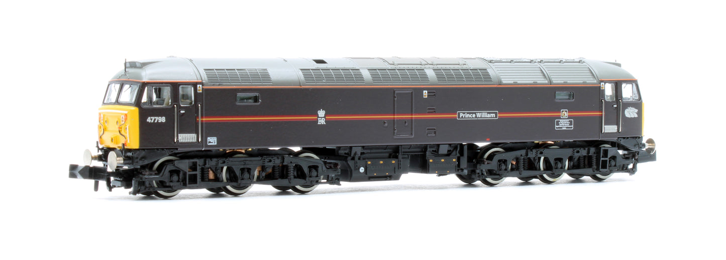 372-262NRM Class 47/7 47798 'Prince William' EWS Royal Claret (Locomotion Models Exclusive) Diesel Locomotive