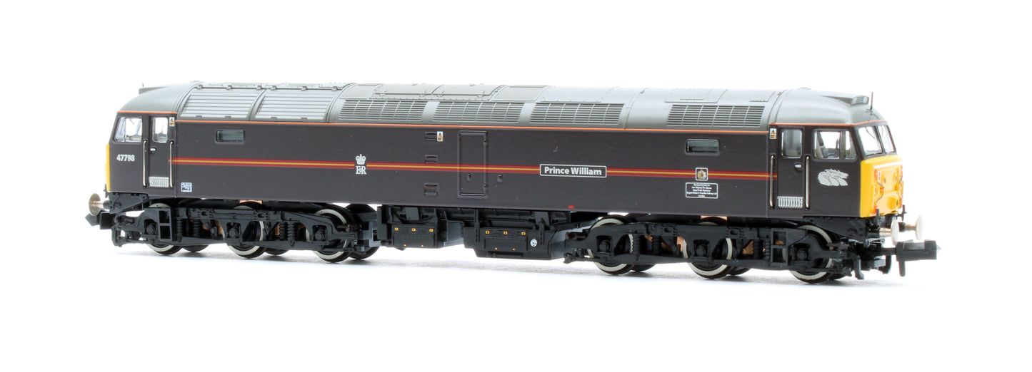 372-262NRM Class 47/7 47798 'Prince William' EWS Royal Claret (Locomotion Models Exclusive) Diesel Locomotive