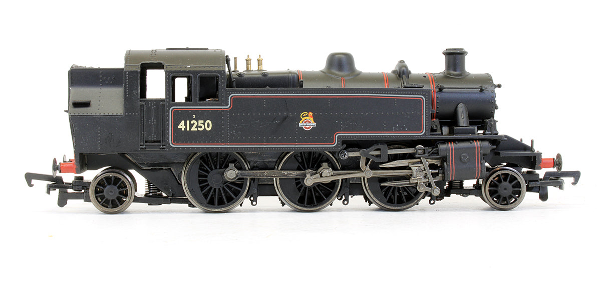 Pre-Owned 31-451A BR Lined Black Ivatt Tank '41250' Early Emblem Steam Locomotive