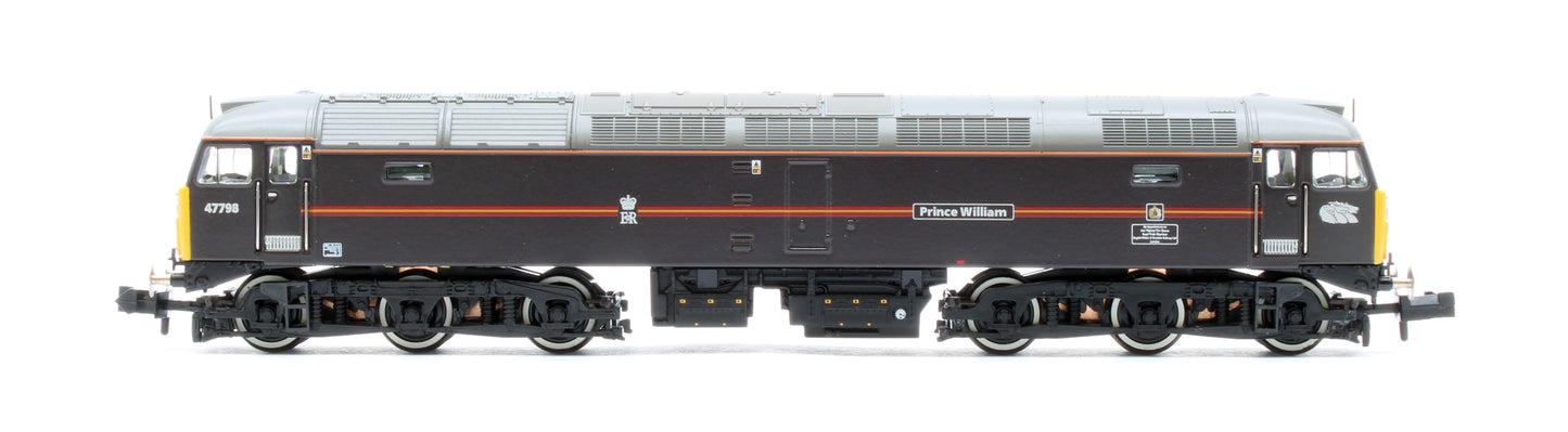 372-262NRMSF Class 47/7 47798 'Prince William' EWS Royal Claret (Locomotion Models Exclusive) Diesel Locomotive - DCC Sound