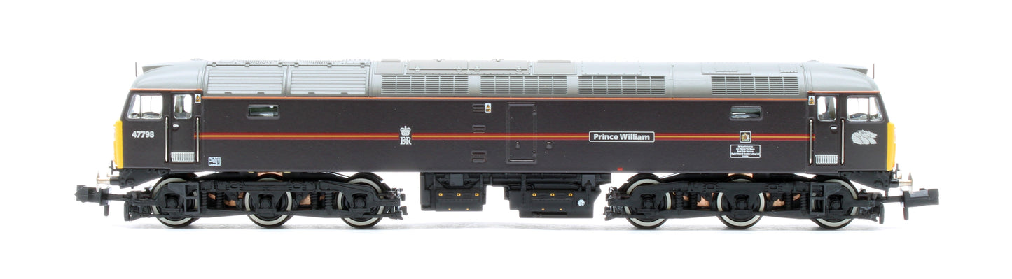 Pre-Owned 372-262NRMSF Class 47/7 47798 'Prince William' EWS Royal Claret (Locomotion Models Exclusive) Diesel Locomotive - DCC Sound