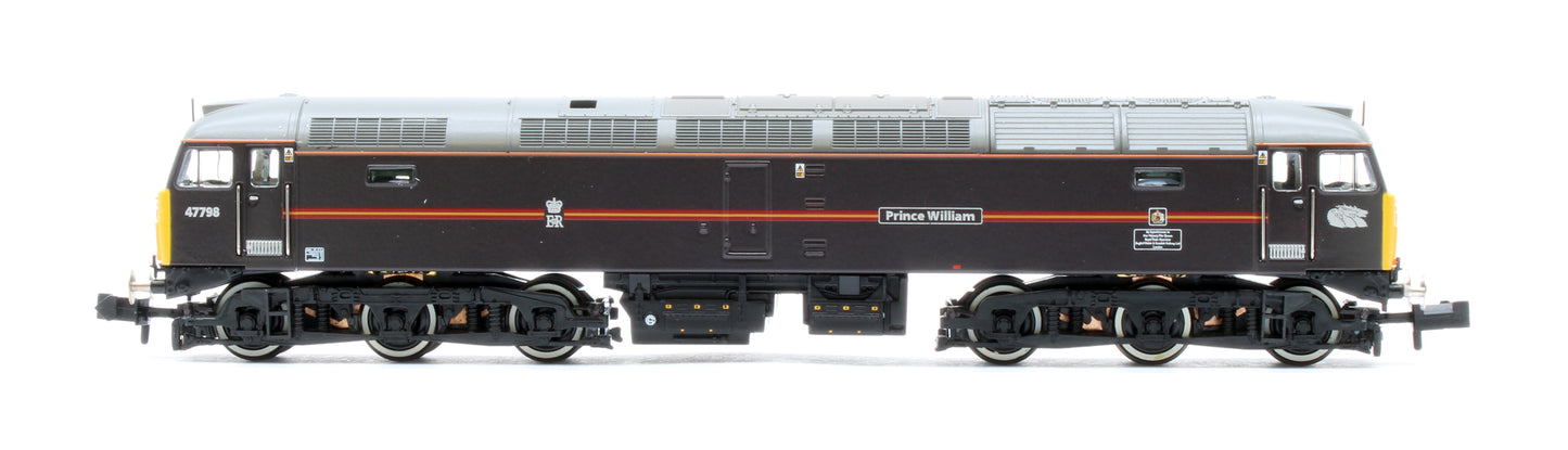 372-262NRMSF Class 47/7 47798 'Prince William' EWS Royal Claret (Locomotion Models Exclusive) Diesel Locomotive - DCC Sound