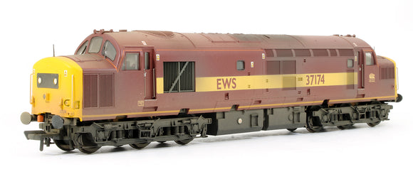 Pre-Owned Class 37/0 37174 EWS Diesel Locomotive (Weathered)