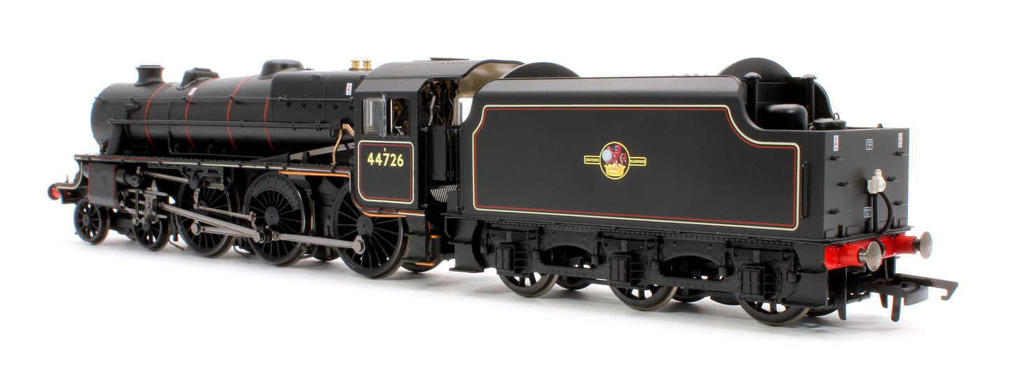 Stanier Class 5MT 'Black 5' 4-6-0 44726 BR Black Late Crest with Steam Generator Steam Locomotive