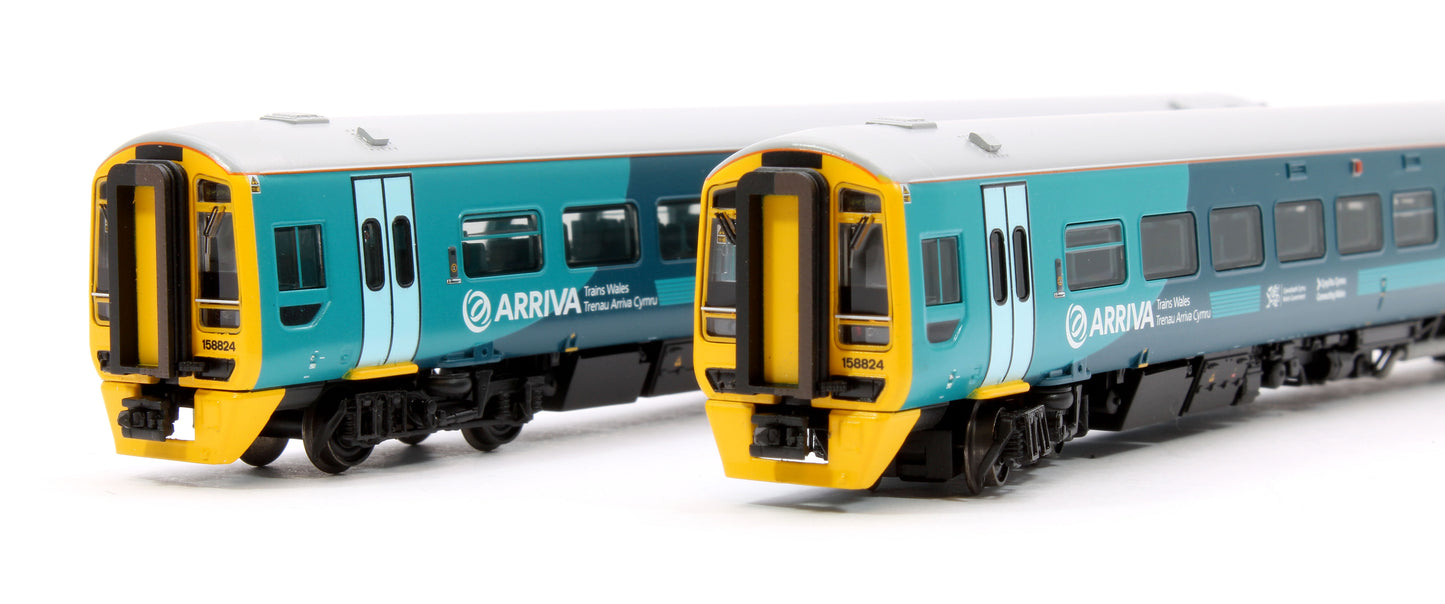 Class 158 2-Car DMU 158824 Arriva Trains Wales (Revised)