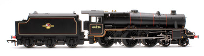 Stanier Class 5MT 'Black 5' 4-6-0 44726 BR Black Late Crest with Steam Generator Steam Locomotive