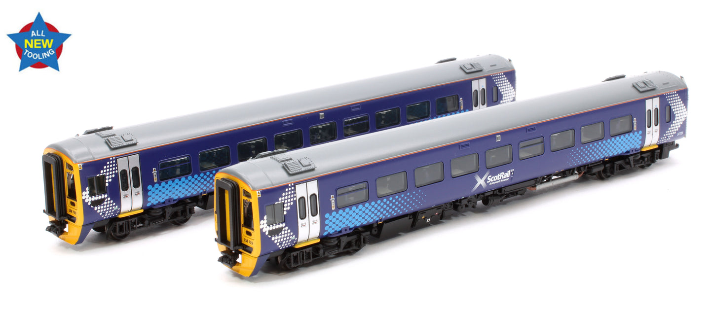 Class 158 2-Car DMU 158729 ScotRail Saltire