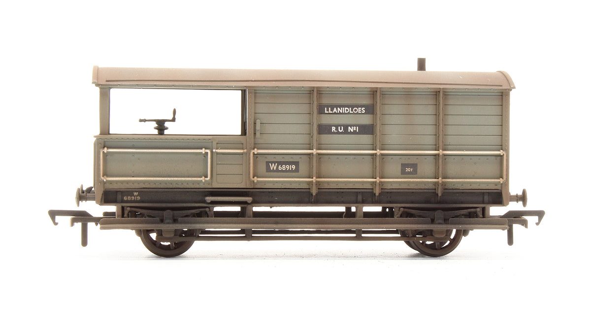 Pre-Owned 20T Toad Brake Van BR Grey 'W68919' - Custom Weathered