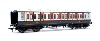 LNWR 50ft Arc Roof Third Corridor LNWR Dark Claret & White No.2374