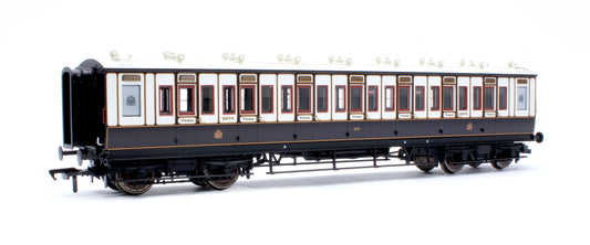 Pre-Owned LNWR 50ft Arc Roof Third Corridor LNWR Dark Claret & White No.2374