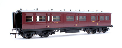 LNWR 50ft Arc Roof Composite Corridor LMS Crimson Lake No.4415