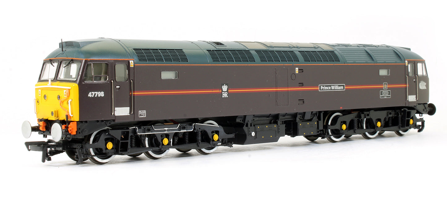 Pre-Owned 32-815Z Class 47 798 'Prince William' EWS Royal Claret Diesel Locomotive Exclusive Edition