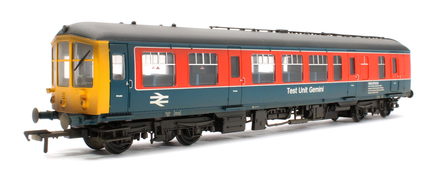 Custom Weathered Derby Lightweight 2-Car BEMU 'Test Unit Gemini' BR RTC (Original)