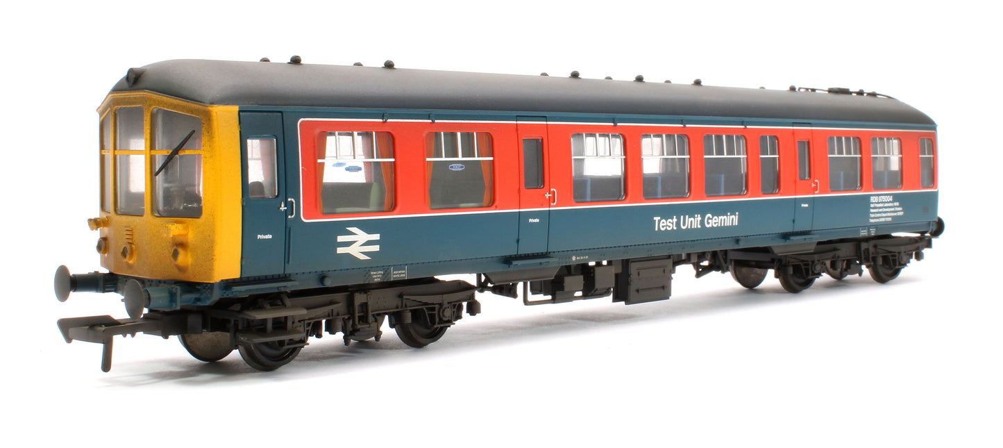 Custom Weathered Derby Lightweight 2-Car BEMU 'Test Unit Gemini' BR RTC (Original)