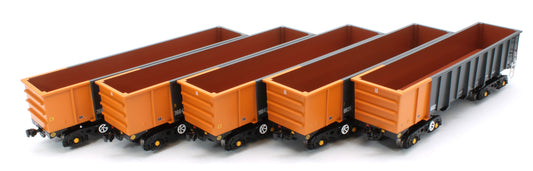 ACC2970 Set of 5 PTA - BSc South Wales Grey Wagons - Pack 3