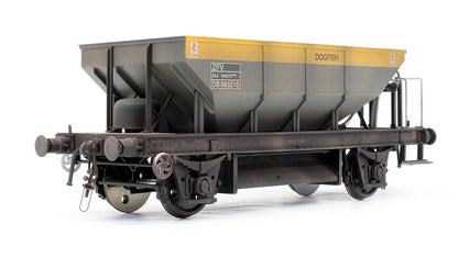 Pre-Owned BR ‘Dogfish’ Ballast Hopper BR Civil Engineers Grey/Yellow ZFV DB983210 (Custom Weathered)