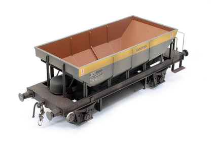 Pre-Owned BR ‘Dogfish’ Ballast Hopper BR Civil Engineers Grey/Yellow ZFV DB983210 (Custom Weathered)